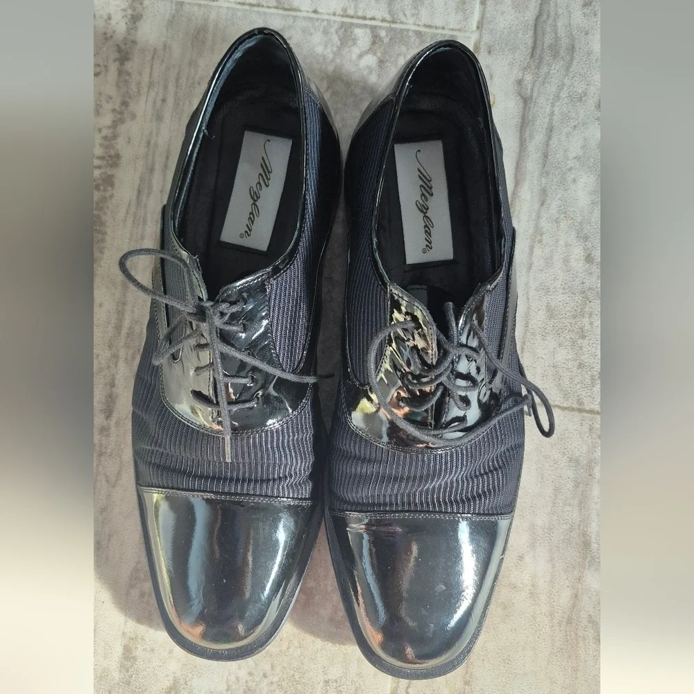 Meghan LA Men's Black Patent Leather Dress Shoes